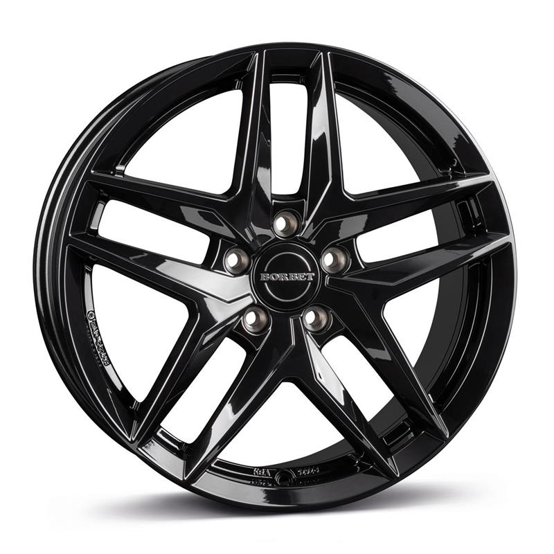Borbet Z black glossy 8xR19 5×112 ET43 66.6