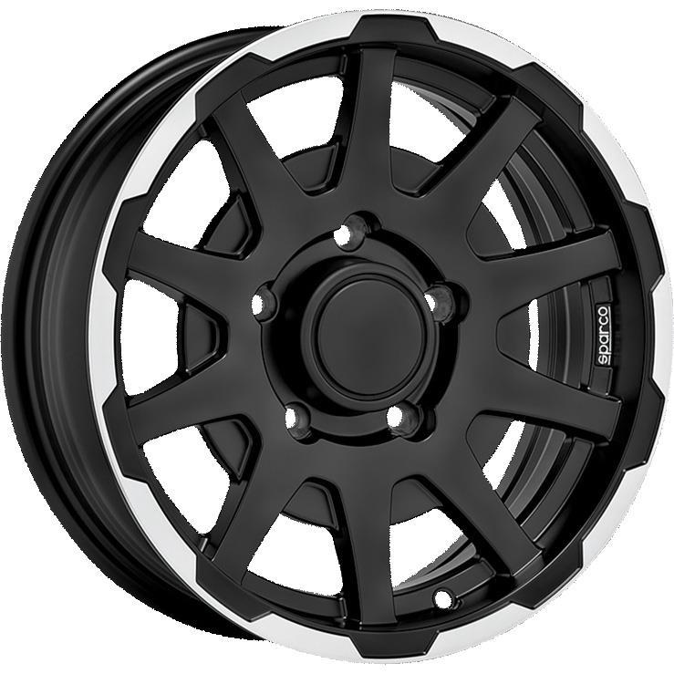 Sparco Dakar Matt Black Lip Polish 5.5xR16 5×139.7 ET0 108.1
