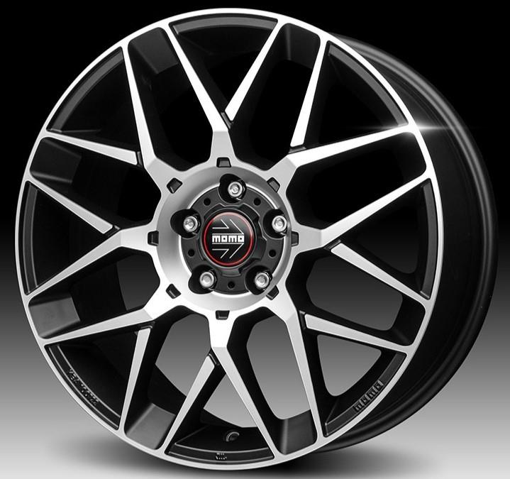 Momo REVENGE EVO 2.0 Matt Black Polished 8xRDiameter1} 5x112 ET45 72.3