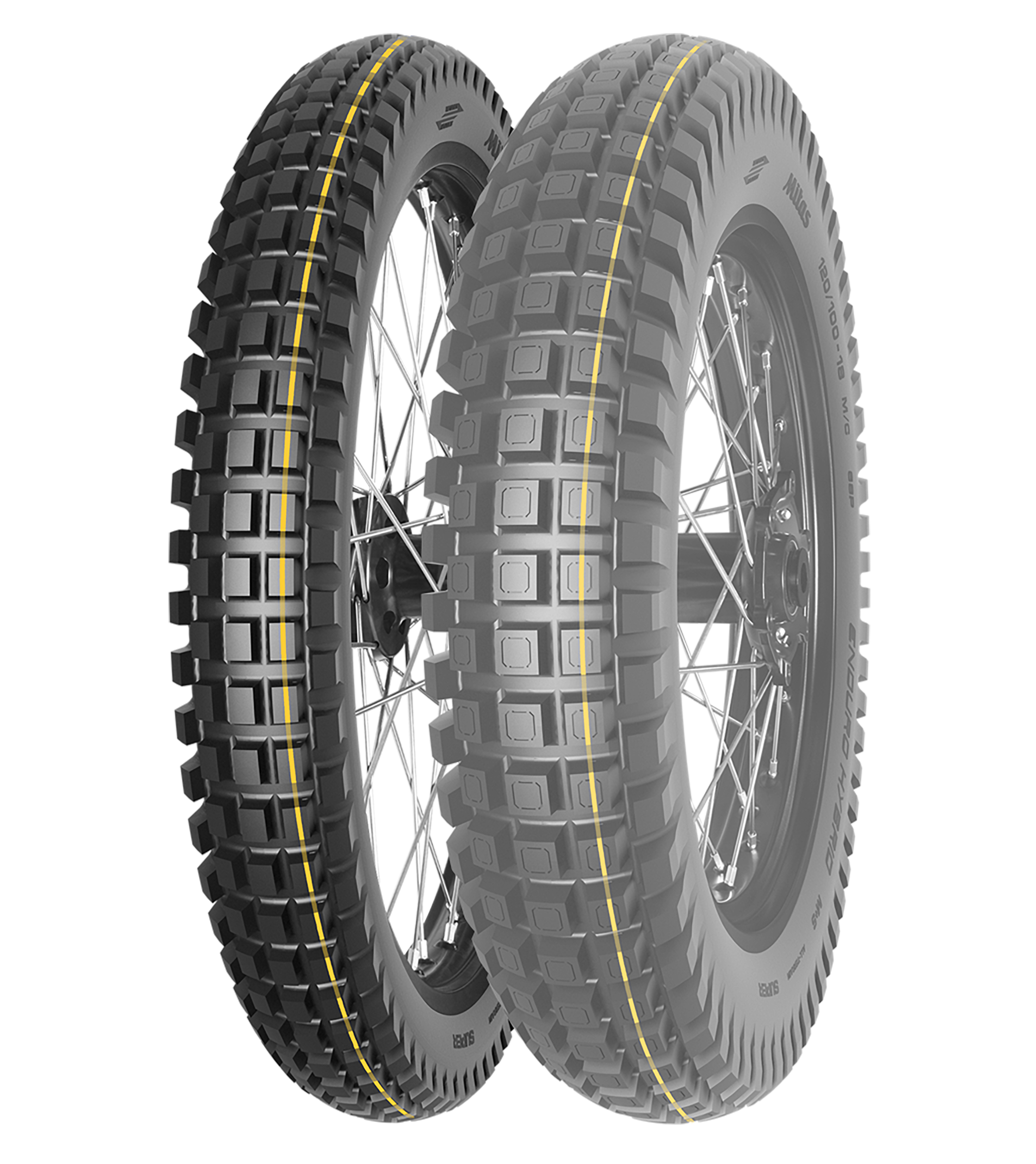 80/100 - 21 Mitas Enduro Hybrid Super 51P TL/TT Yellow