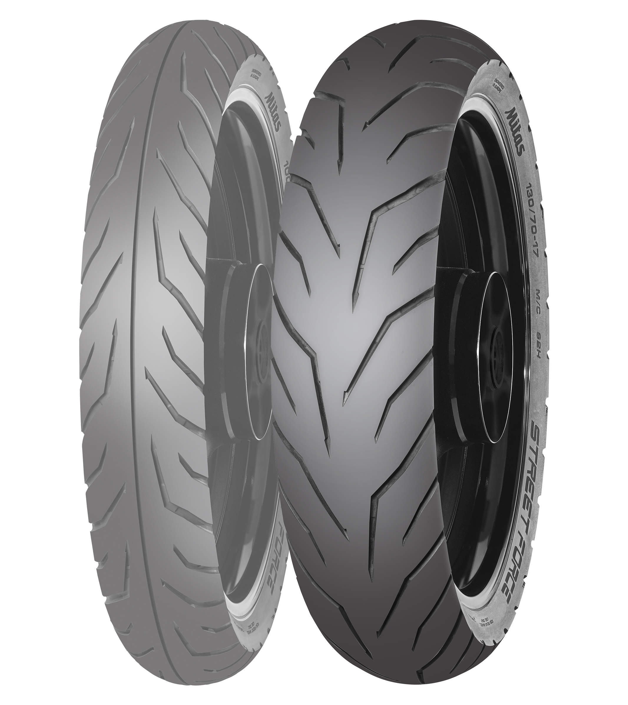 130/70 - 17 Mitas Street Force 62H Rear TL/TT