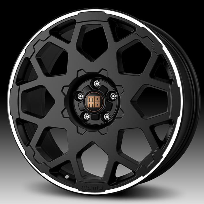 Momo HEAVY DUTY Matt Black Polished 8.5xRDiameter1} 5x112 ET38 79.6